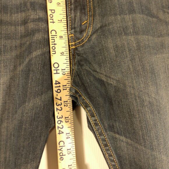 Levi's 527 jeans mens 38x32 blue denim boot cut cotton western Strauss dark wash - Picture 6 of 9